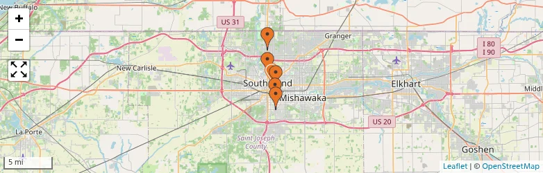 Related schools map