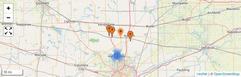 Related schools map