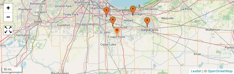 Related schools map