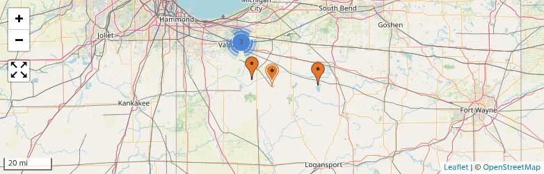 Related schools map