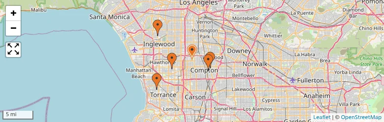 Related schools map