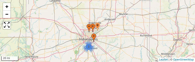 Related schools map