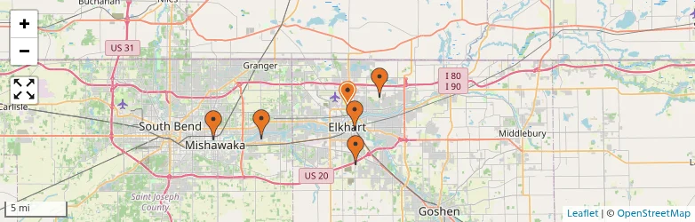 Related schools map