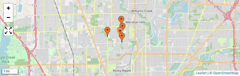 Related schools map