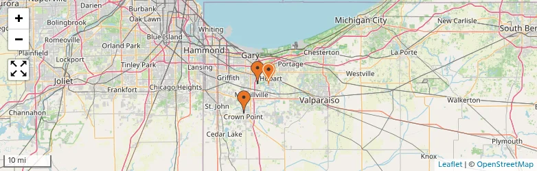 Related schools map