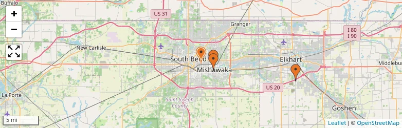 Related schools map