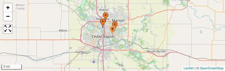 Related schools map