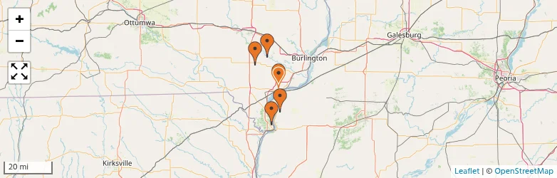 Related schools map