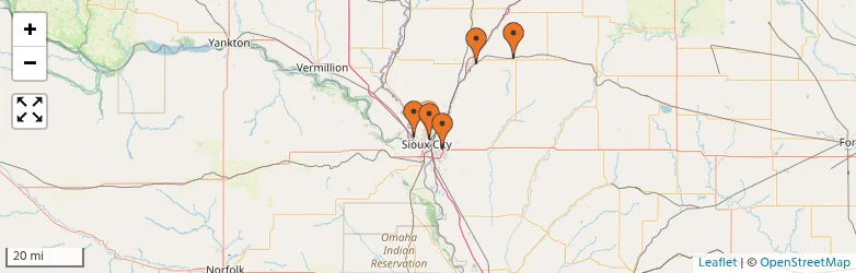 Related schools map