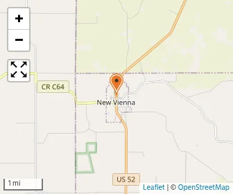 Map of Hennessy Catholic School