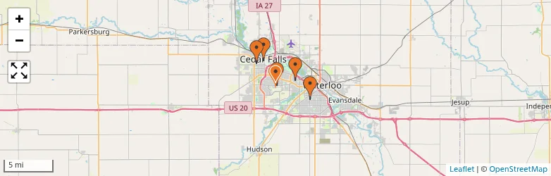 Related schools map