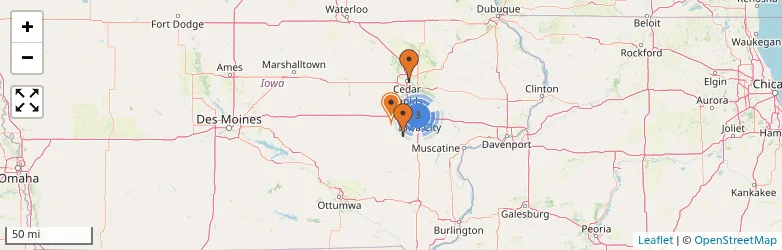 Related schools map