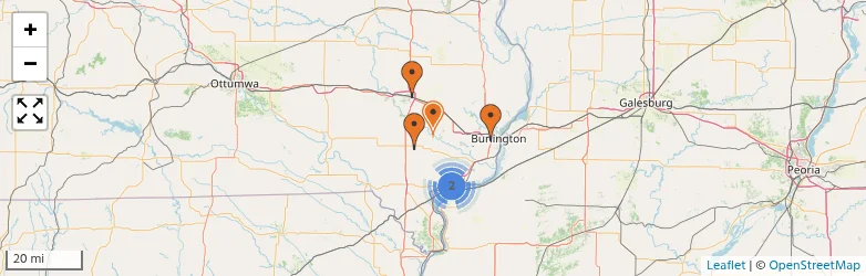 Related schools map