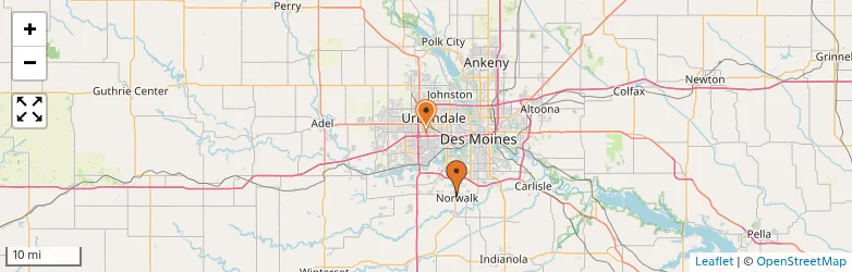 Related schools map