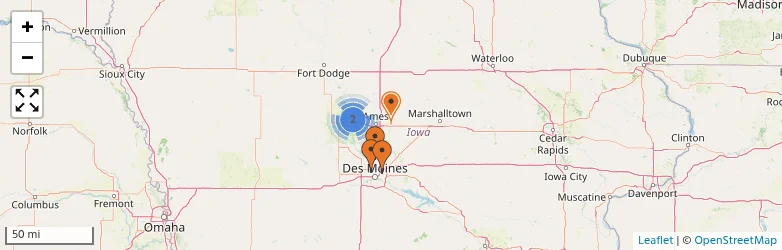 Related schools map
