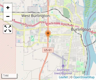 Map of Burlington Notre Dame