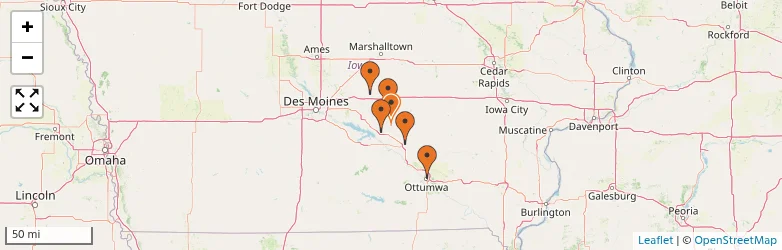 Related schools map