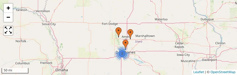 Related schools map