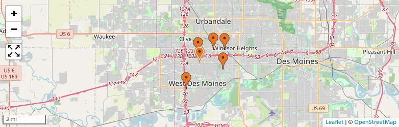 Related schools map