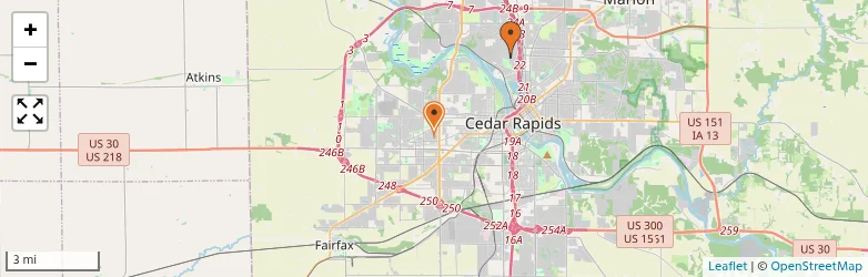 Related schools map