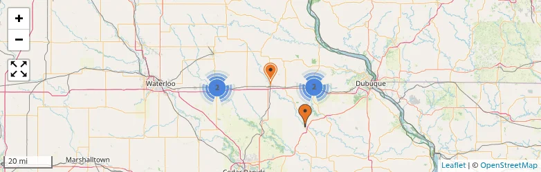 Related schools map