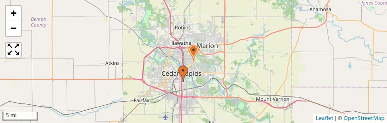 Related schools map