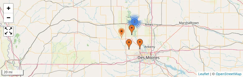 Related schools map