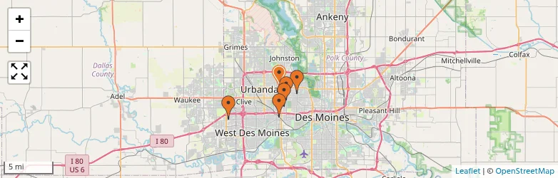 Related schools map