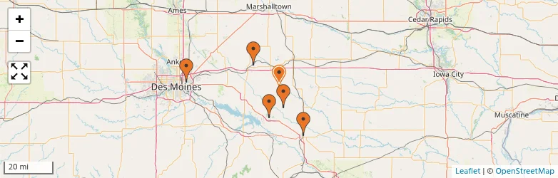 Related schools map