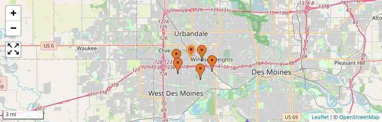 Related schools map