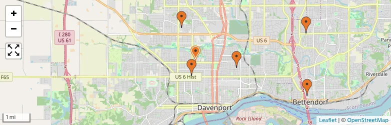 Related schools map