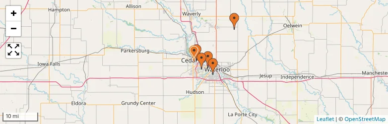 Related schools map