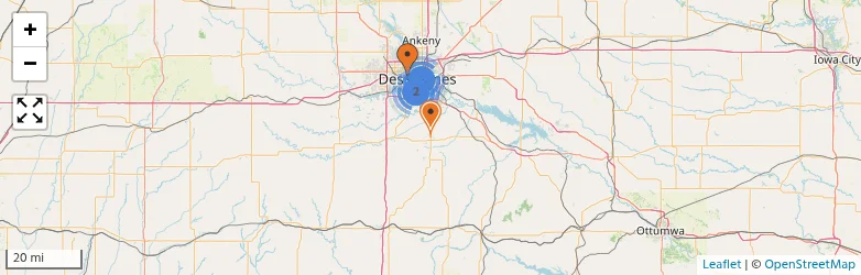 Related schools map