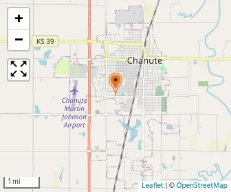 Map of Chanute Christian Academy