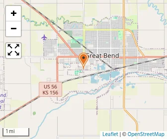 Map of Central Kansas Christian Academy
