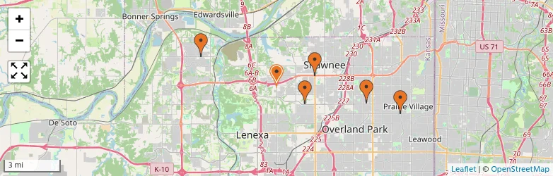 Related schools map