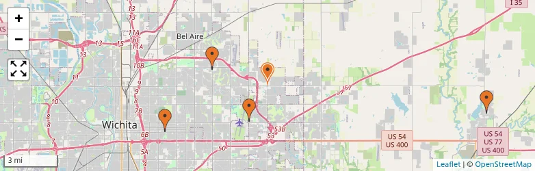 Related schools map