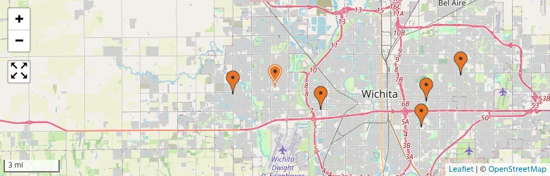Related schools map