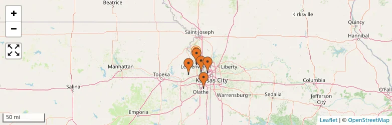 Related schools map