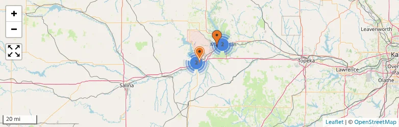 Related schools map