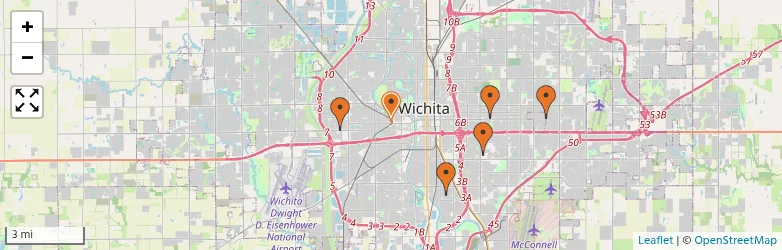 Related schools map