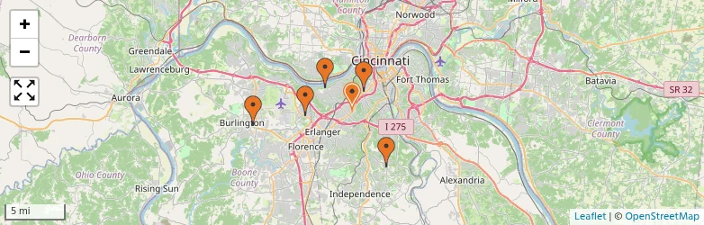 Related schools map