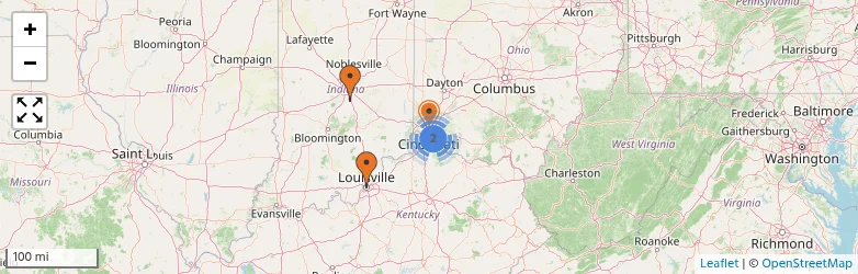 Related schools map
