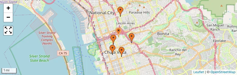 Related schools map