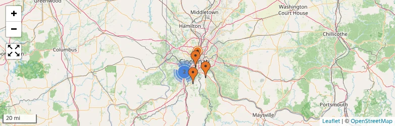 Related schools map