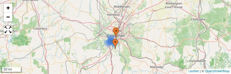 Related schools map