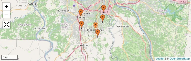 Related schools map