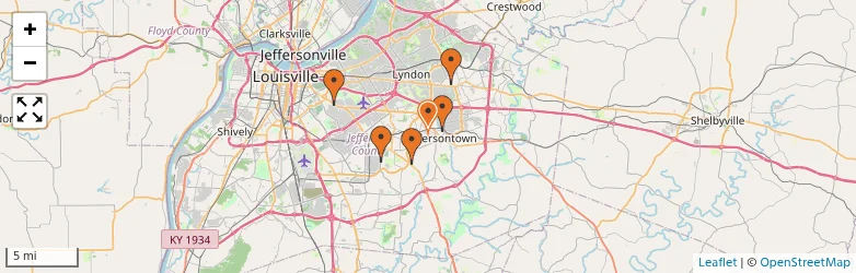 Related schools map