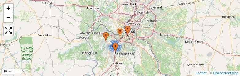 Related schools map