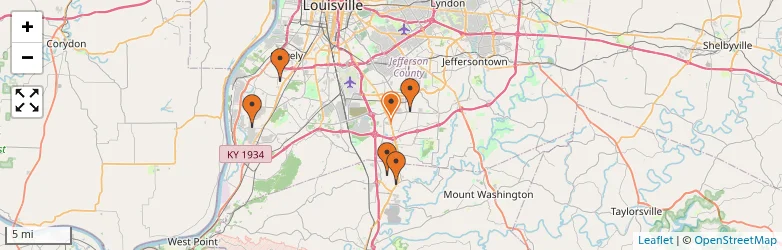 Related schools map